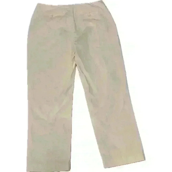 Banana Republic Stretch Dress Pants Womens Sz 8 cream Nylon / Cotton Blend - Picture 2 of 3